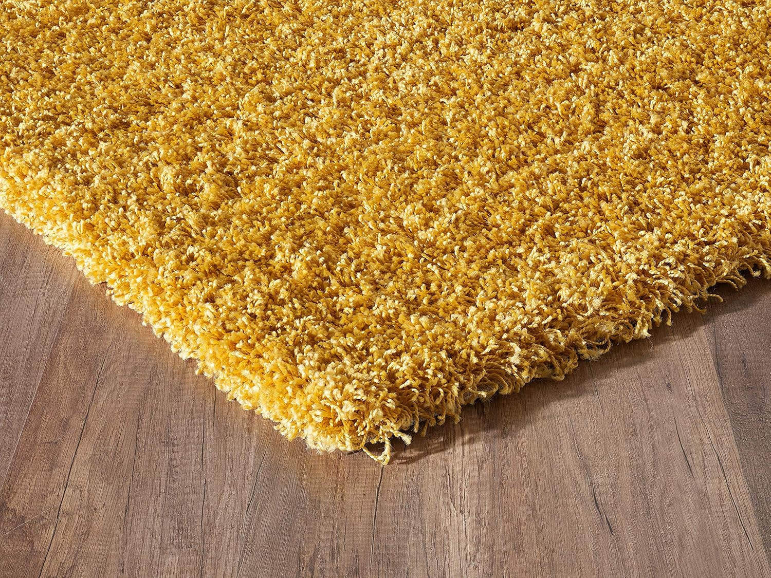 Serdim Rugs Living Room Area Shaggy Rugs, Polypropylene, Gold, 60x110cm(2'x3'7), 60 x 110 cm (Rectangular) - Image 4