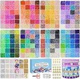 Fournine 31000Pcs Clay Beads Kit 192 Colours Bead Jewelry Making Kids