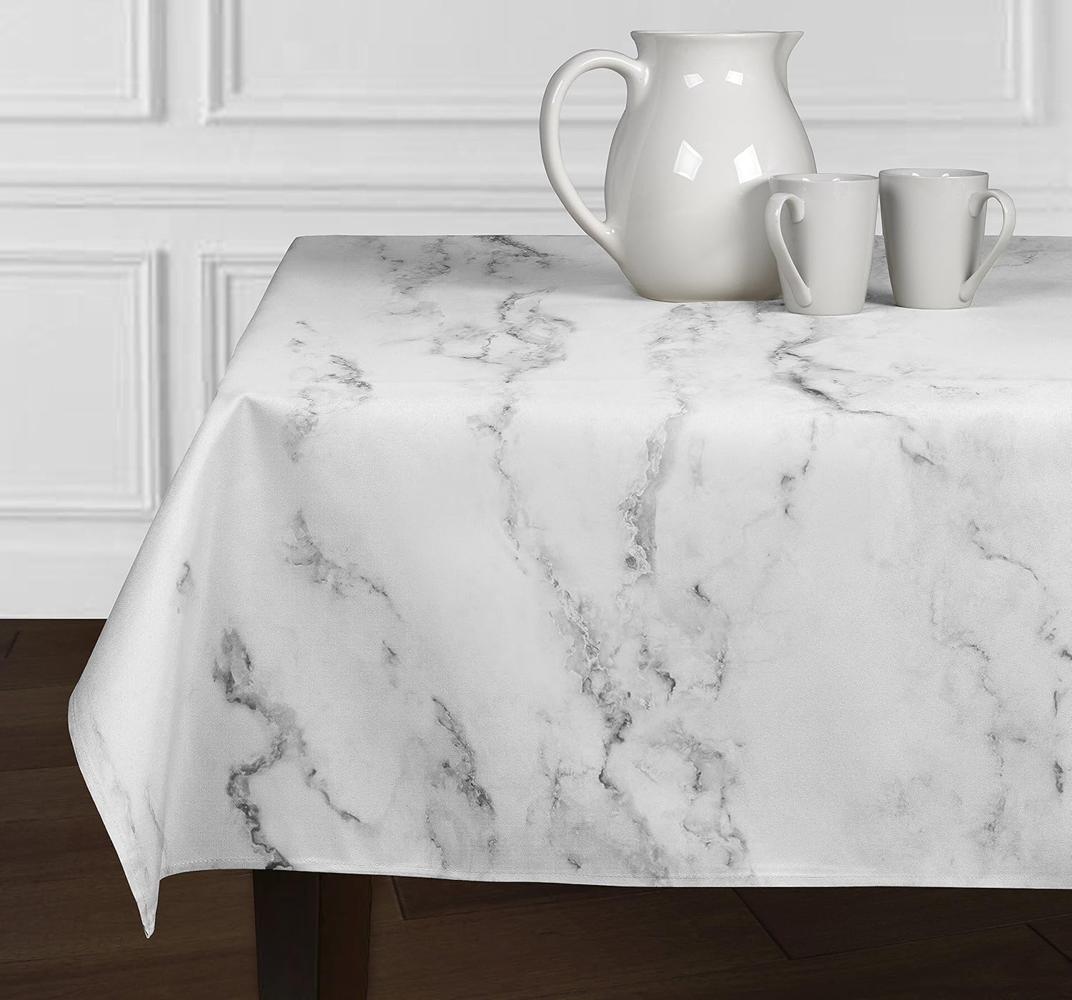 Best grey and white table cloth