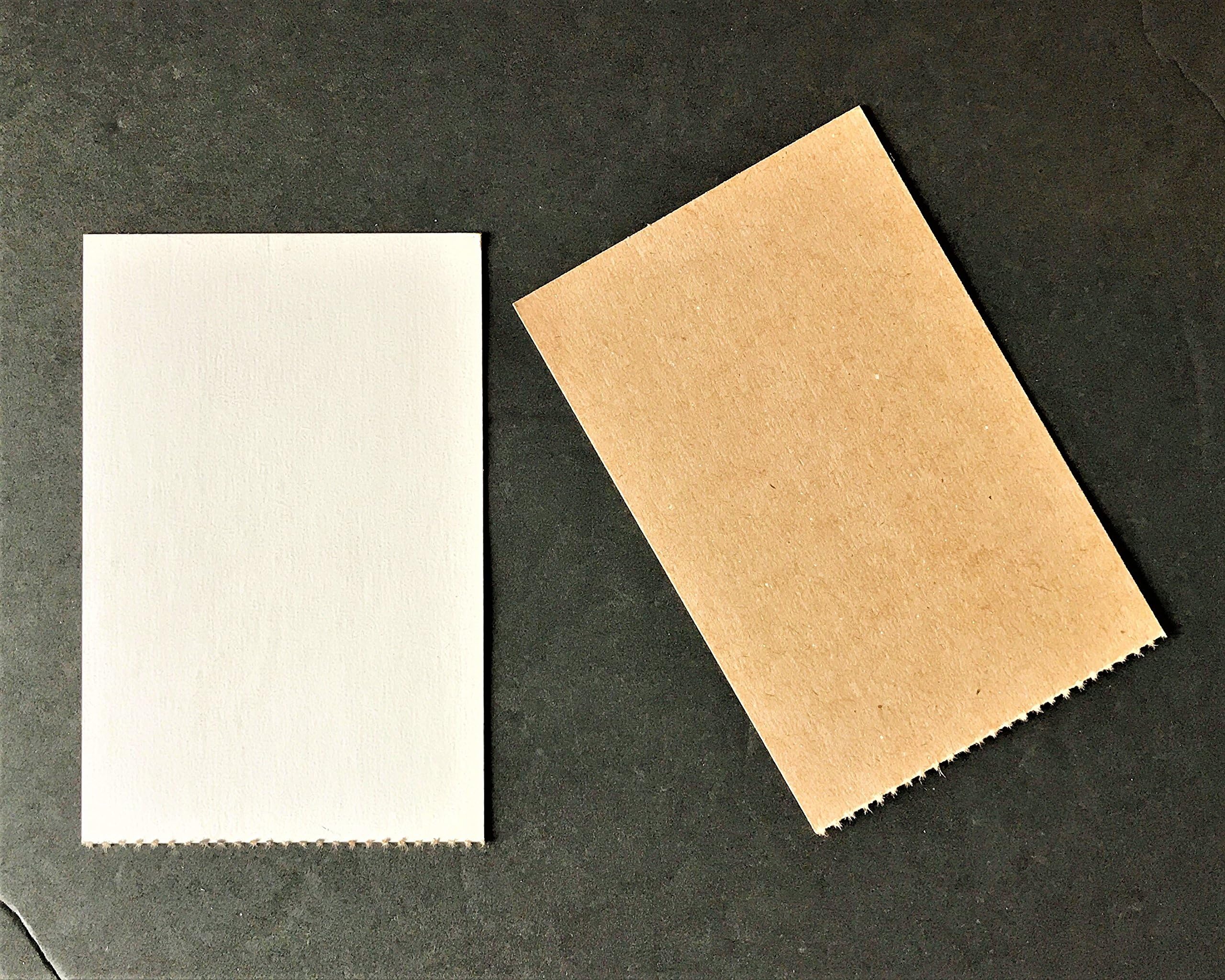 100 Pack - 3" x 4.5" Cardboard Sheets Mail Shipping Stiffeners Insert Photo Backer Chipboard Envelope Kraft Pads