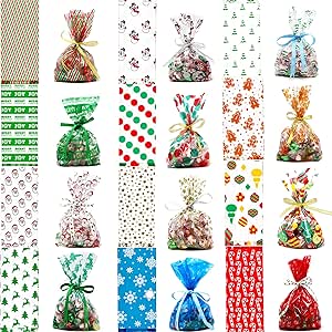 christmas cellophane sweet bolsas