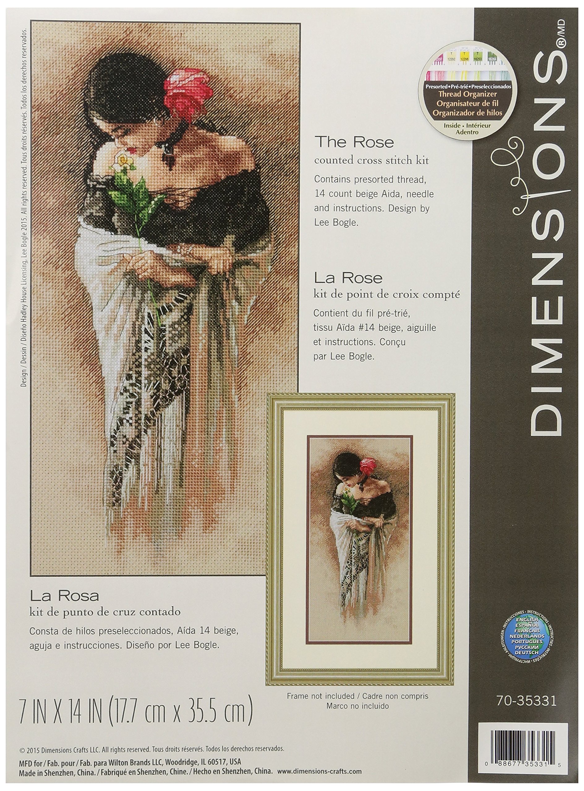 DIMENSIONS 70-35331 Dimensions Gold: Counted Cross Stitch: The Rose, Various, One