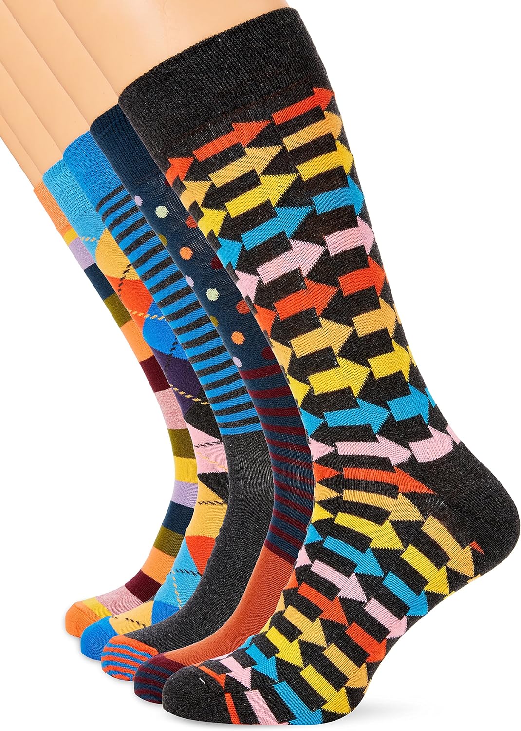 Happy Socks Herren 5PACK Socken, Mehrfarbig (Multicolour 600), 41/44 DE (Herstellergröße 41/46