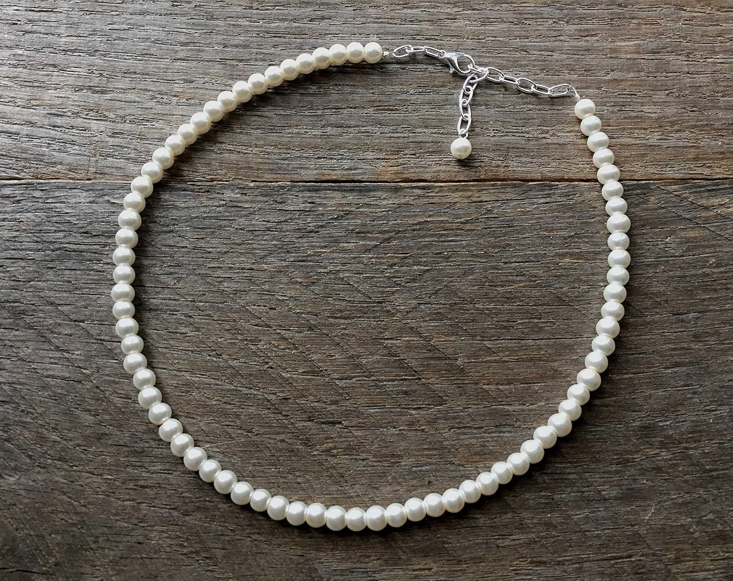 flower girl pearl necklace