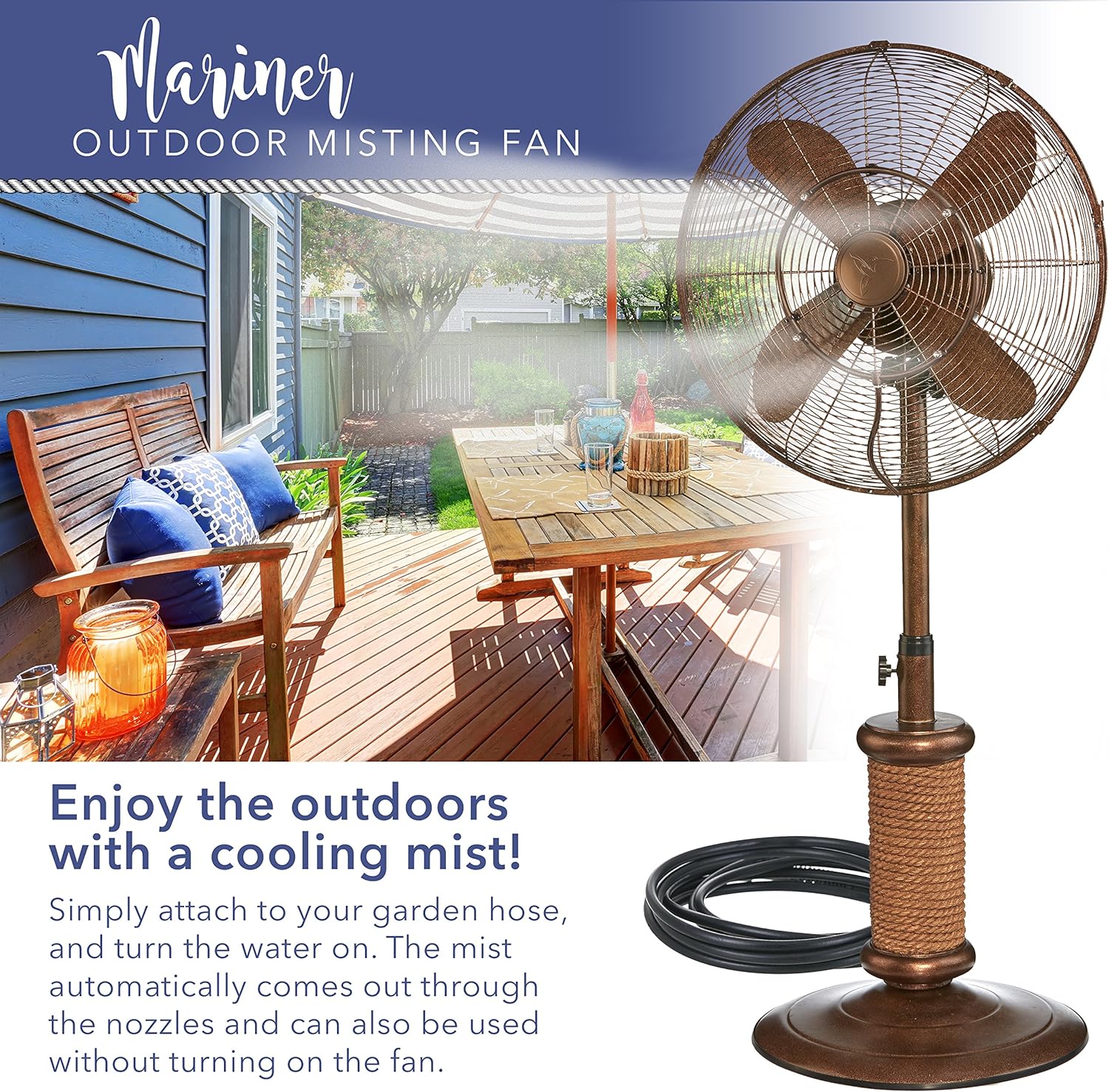 outdoor standing misting fan
