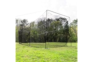 Anything Sports 40 Foot Collapsable Batting Cage, Perfect Baseball Batting Cage, Softball Batting Cage, Complete Package with