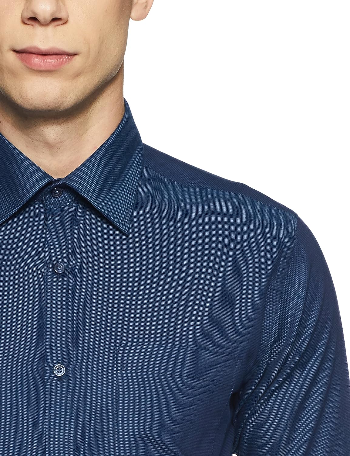 park avenue men's solid slim fit formal shirt