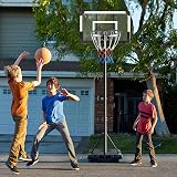 Yaheetech Portable Basketball Stand 28in Backboard Adjustable 182-213cm view 2