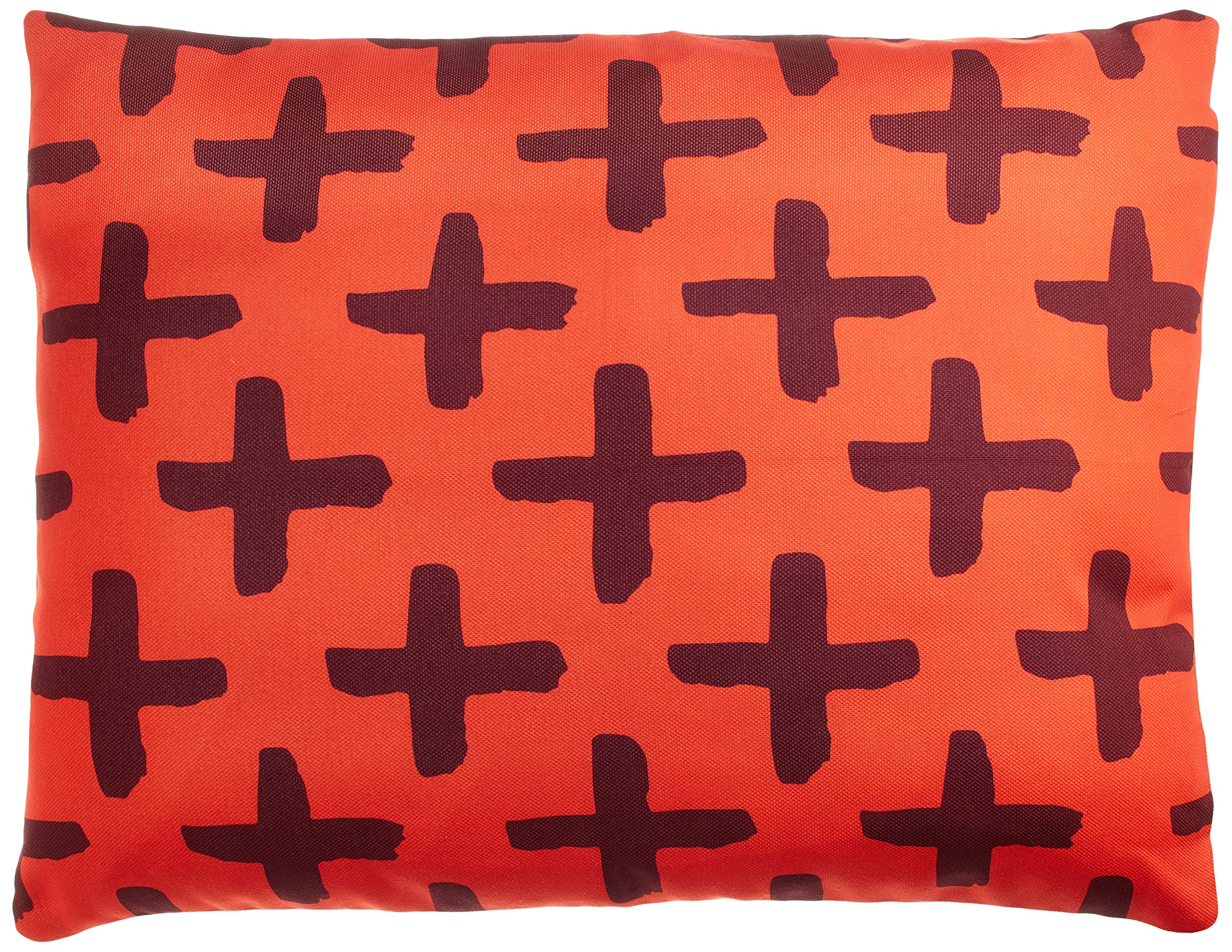 BonaMaison Decorative Cushion Cover, Orange Bordeux Throw Pillow Covers, Home Decorative Pillowcases for Livingroom, Sofa, Bedroom, Size: 45X60 Cm - Designed and Manufactured in Turkey