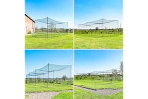 FORTRESS Ultimate Baseball Batting Cage & Poles | Weatherproof #42 Grade Netting | Hitting Net Baseball - Baseball Training E