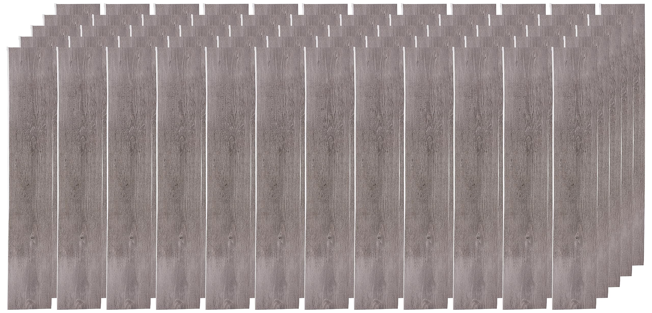 Vinyl Peel and Stick Floor Tile, Self-Adhesive Wood Plank, 60-Pack (90 Square Feet) – 6 Inch Width, 36 Inch Length, 1.2mm – Light Grey Oak – Easy DIY Nexus Planks for Any Room by Achim Home Decor