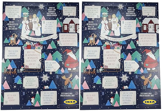 Ikea Adventskalender mit 2 Aktionskarten Wert mindestens 10 Euro (2 Stück)