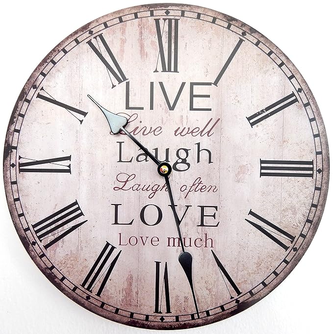 Wall Clock (Live Laugh Love) Amazon.co.uk Kitchen & Home