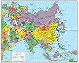 Swiftmaps Asia Wall Map GeoPolitical Edition