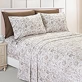 Elegant Comfort Amelia - Juego de sábanas de 6 piezas con estampado Elegant Comfort Amelia - Juego de sábanas de 6 piezas con estampado