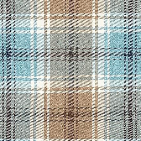 Mcalister Textiles Angus Duck Egg Blue Tartan Check Sewing