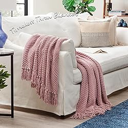 Chanasya Premium Textured Knit Throw Blanket with
