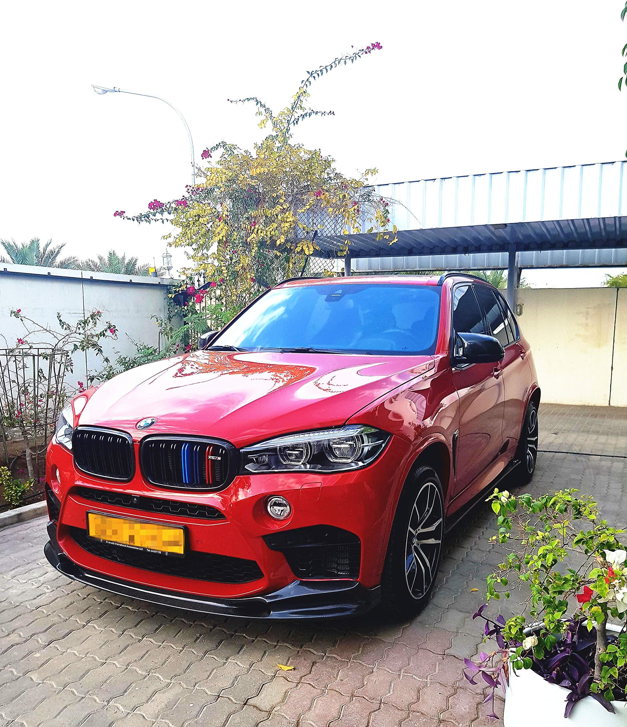 for BMW F85 X5M F86 X6M Carbon Fiber Front Lip Splitter