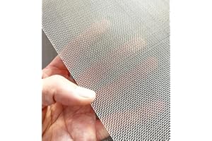 MOYIOS 2PACK 304 Woven Wire Mesh 11.4in x 23.6in,20 Mesh Wire Mesh Screen Stainless Screen, Mesh Screen Never Rust, Hard and Heat Resisting,Metal Mesh Screen Used for Garden/Fireplace Ventilation Duct
