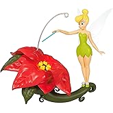 Hallmark Keepsake Disney Princess Christmas Ornament 2023, Tinker Bell Pixie-Dusted Poinsettia