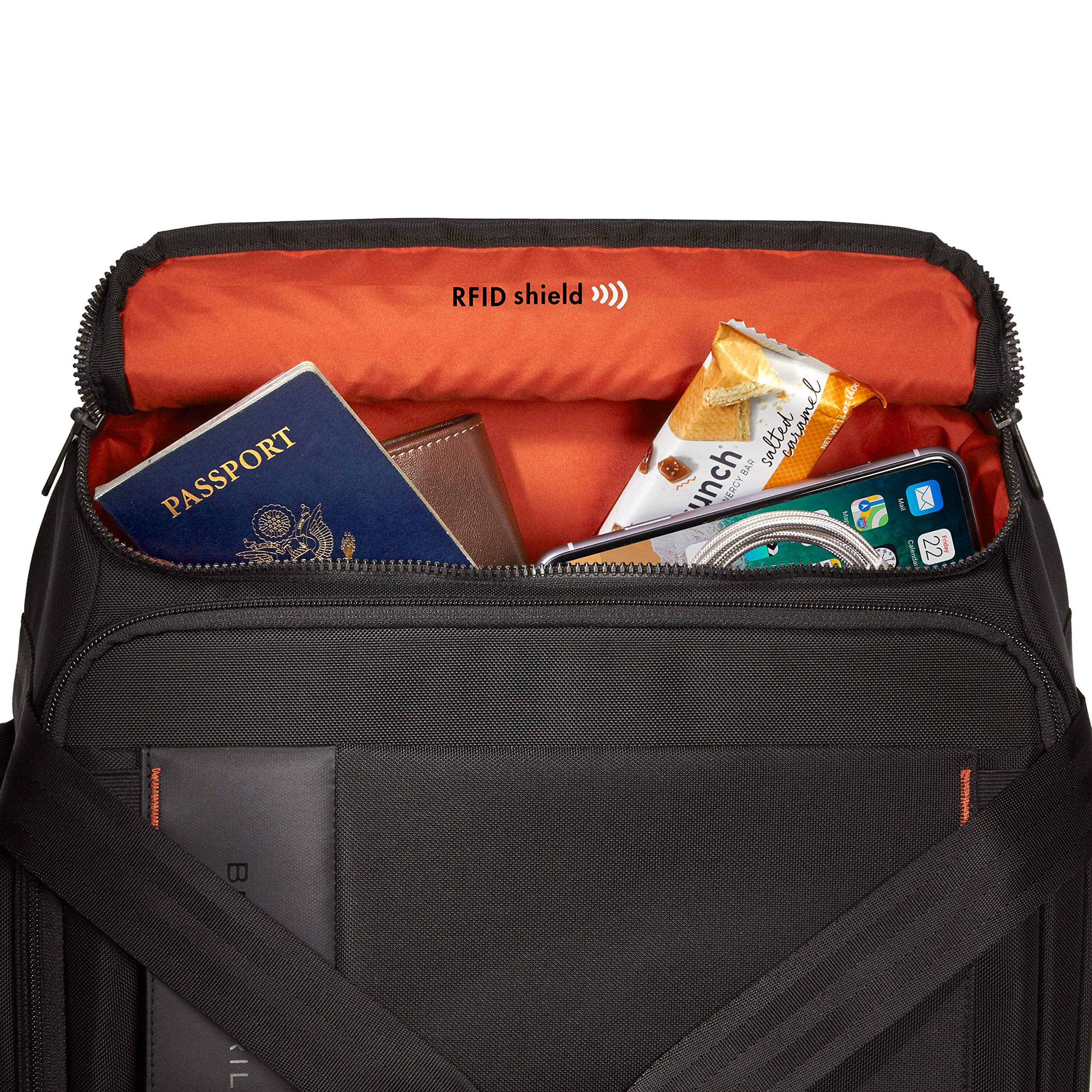 Briggs & Riley ZDX Upright Rolling Duffel Bag, Black, Carry-On 21-Inch