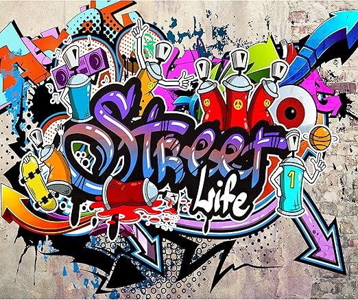 Gratuit Images Decomonkey Papier Peint Intisse Graffiti 250x175 Cm Trompe L actualisé par