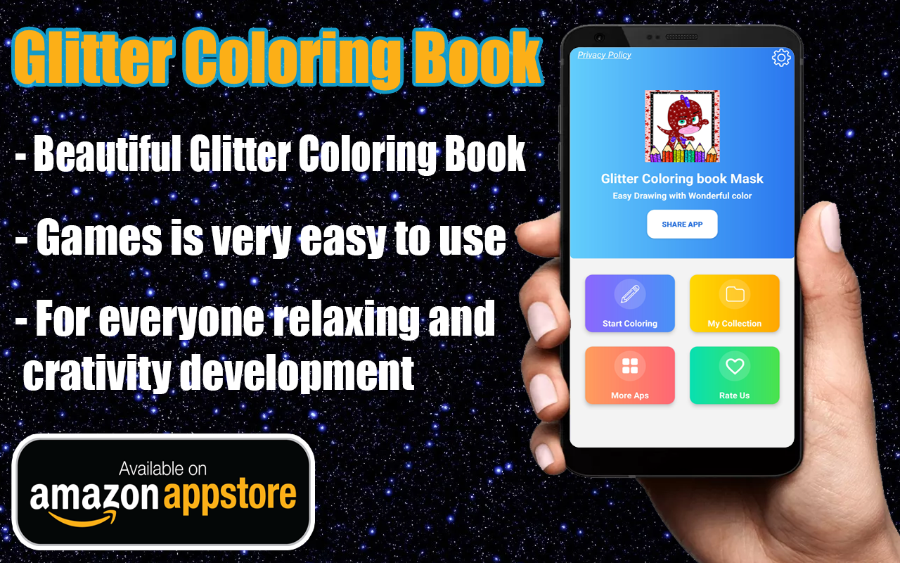 Download Amazon Com Glitter Coloring Book Masks Appstore For Android