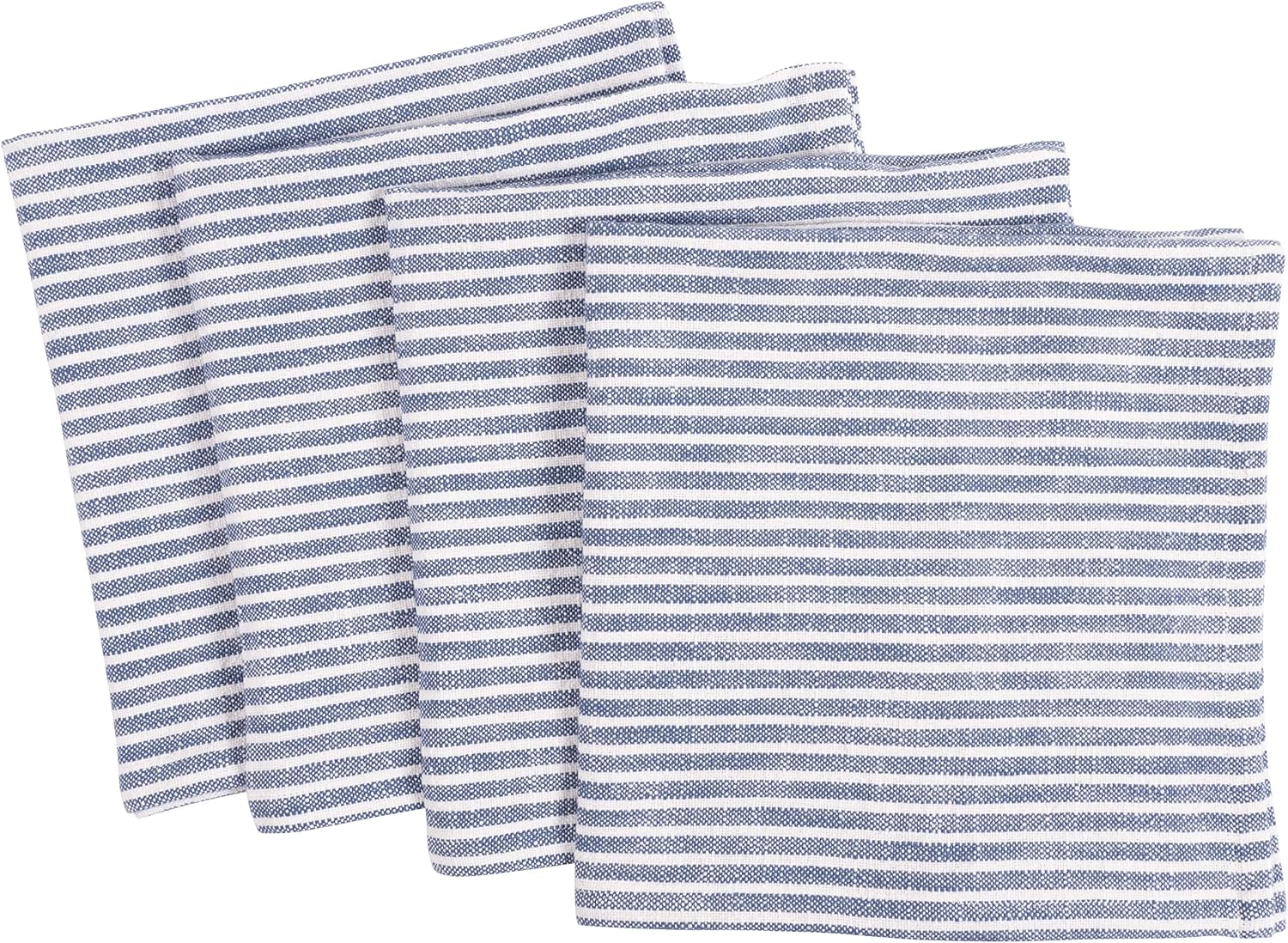 KAF Home Monaco Relaxed Casual Farmhouse Napkin | Set of 4, 100% Slubbed Cotton, 20x20 Inch Cloth Napkins | for Entertaining and Everyday Use (Mineral Green): Home & Kitchen