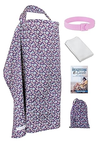 Amazon Com Soins De Bebe Nursing Cover Baby Breastfeeding Cover Hotter Hider With A Generous Sizing For A Discreet Breast Feeding Get A Complementary Three Piece Set Baby