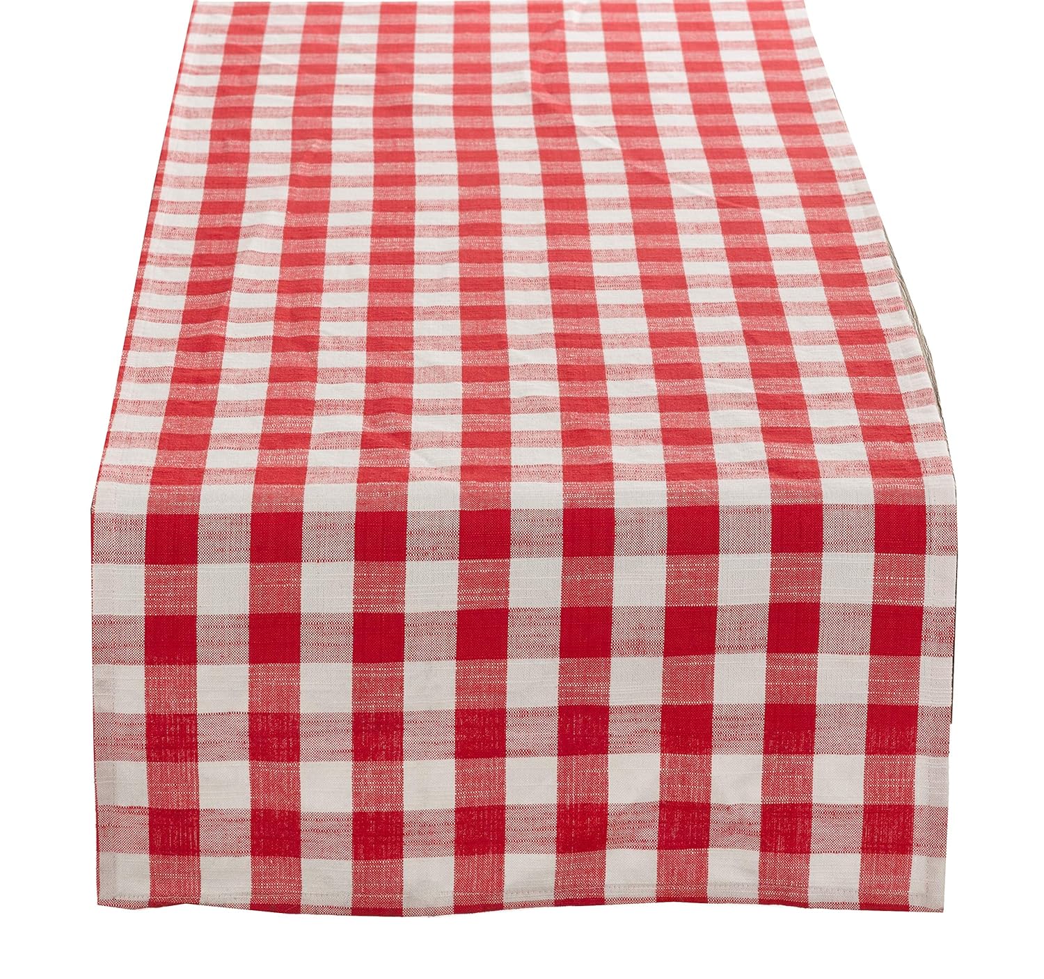 Best red checkered table runner