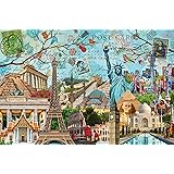 Ravensburger Big City Collage 5000 Piece Jigsaw Puzzle for Adults - 17118 - Handcrafted Tooling, Durable Blueboard, Every Pie