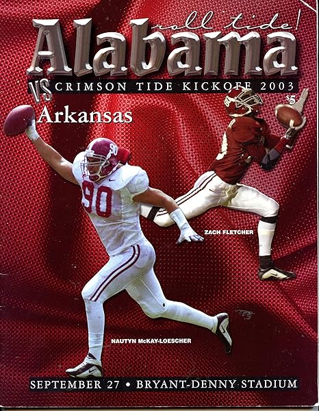 Amazoncom Alabama Crimson Tide Vsarkansas Razorbacks