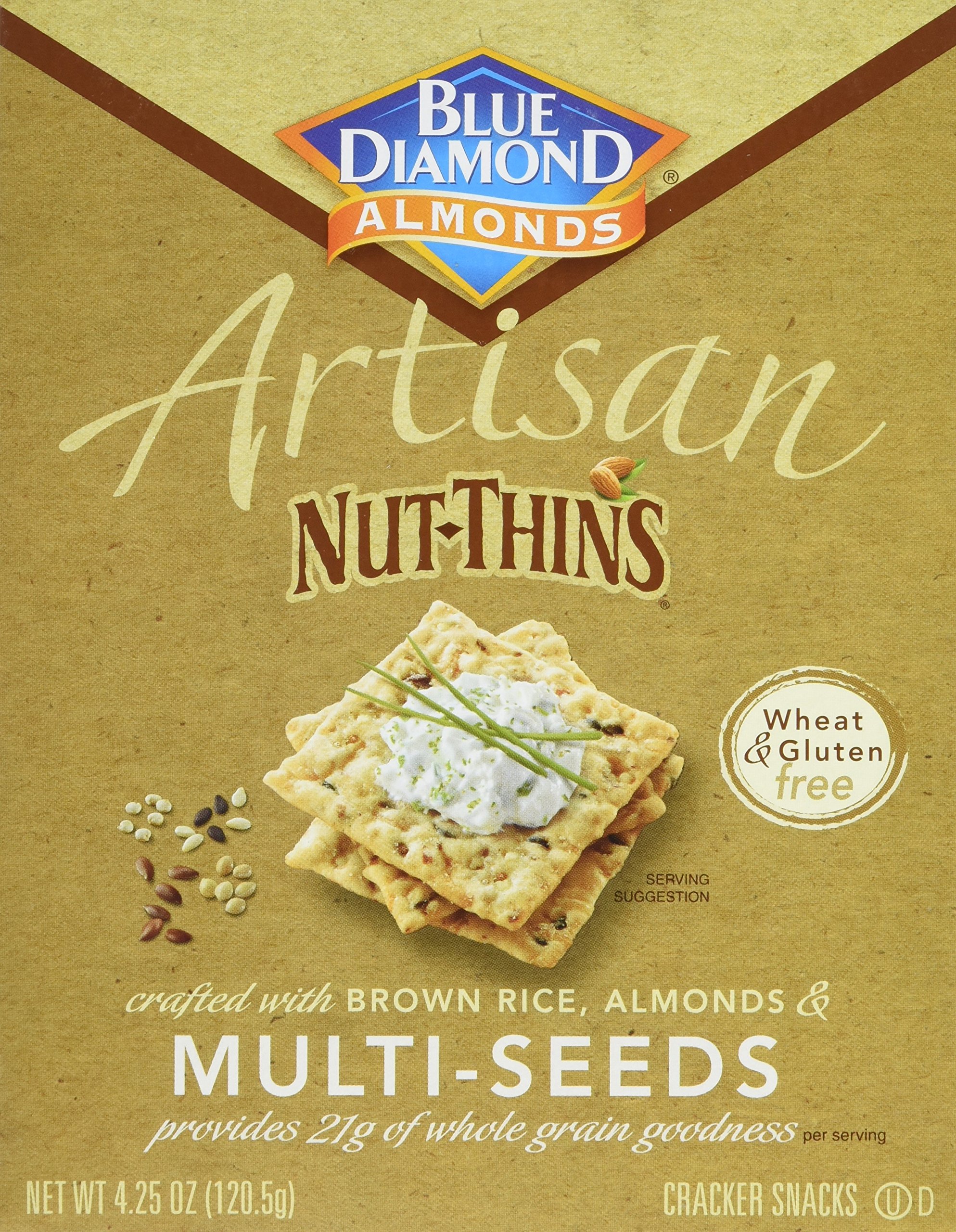 Blue Diamond Gluten Free Artisan NutThins Cracker Crisps