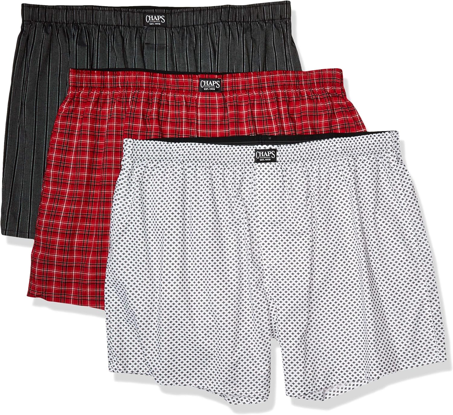 Chaps Underwear Men's Woven BoxerExtended Size Shorts Amazon.co.uk