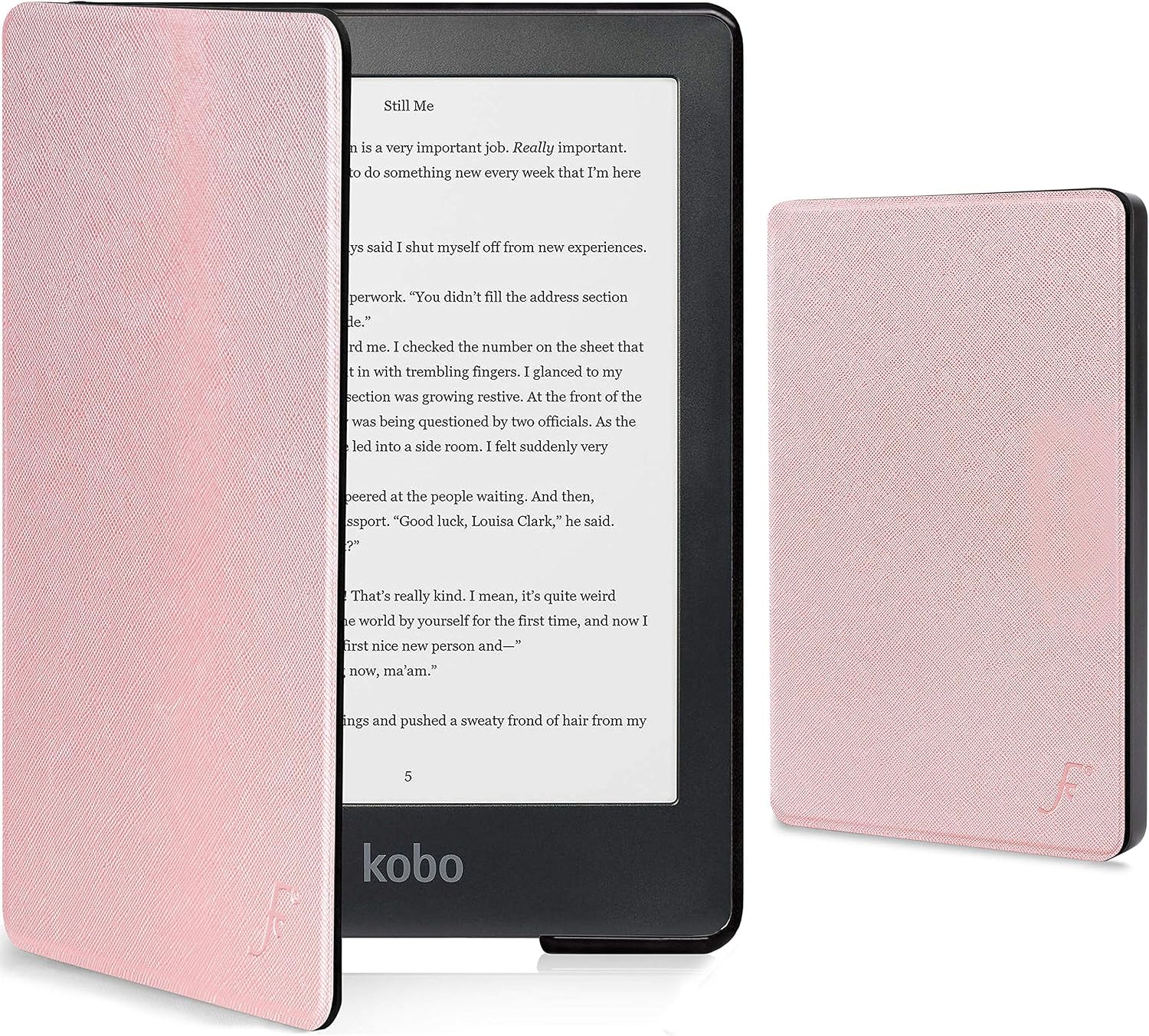 Coque TUDIA SKN Pour Kobo Clara HD 2018 - Silicone Antichoc - Transparente Rose Clair