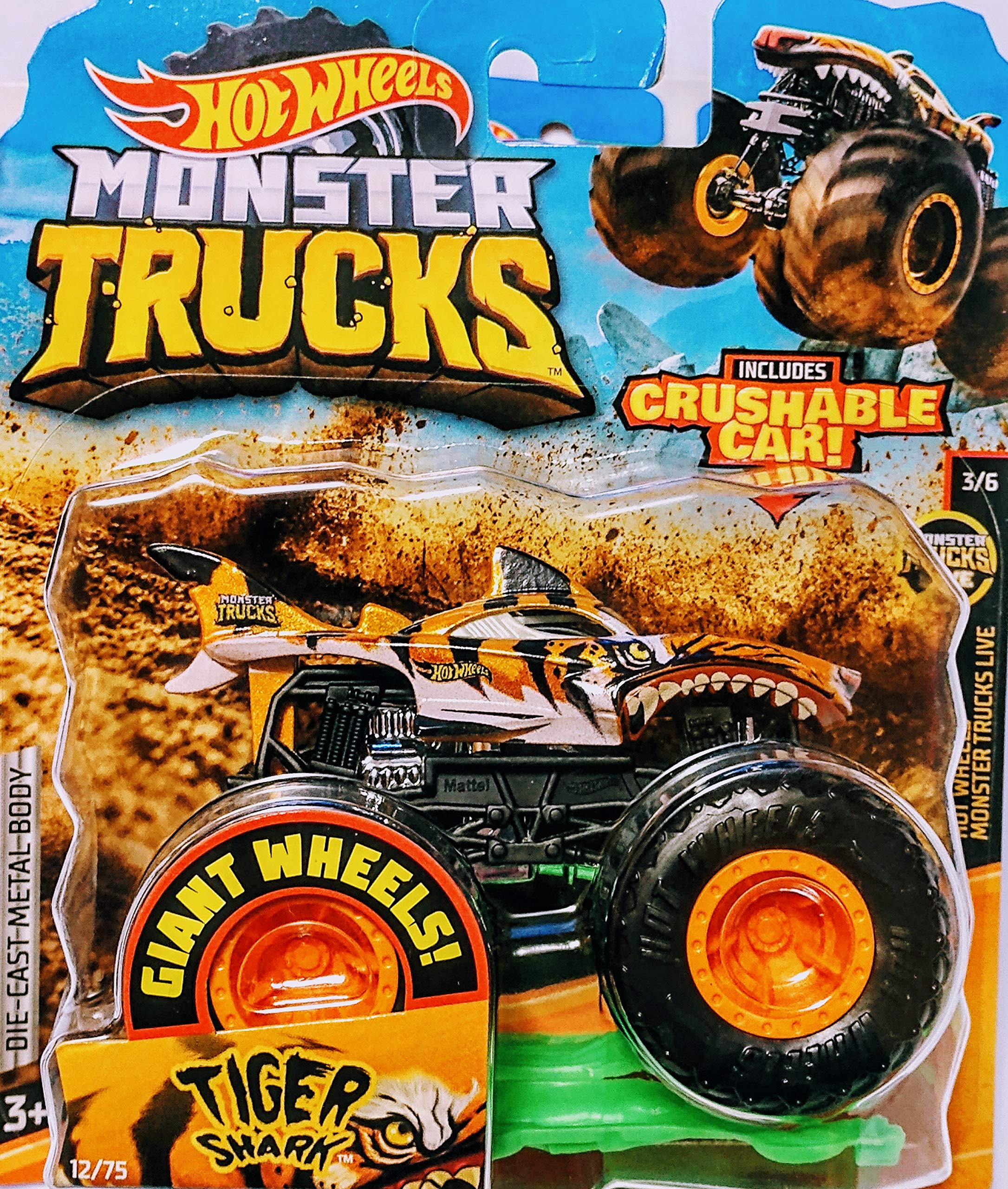 tiger shark monster truck hot wheels