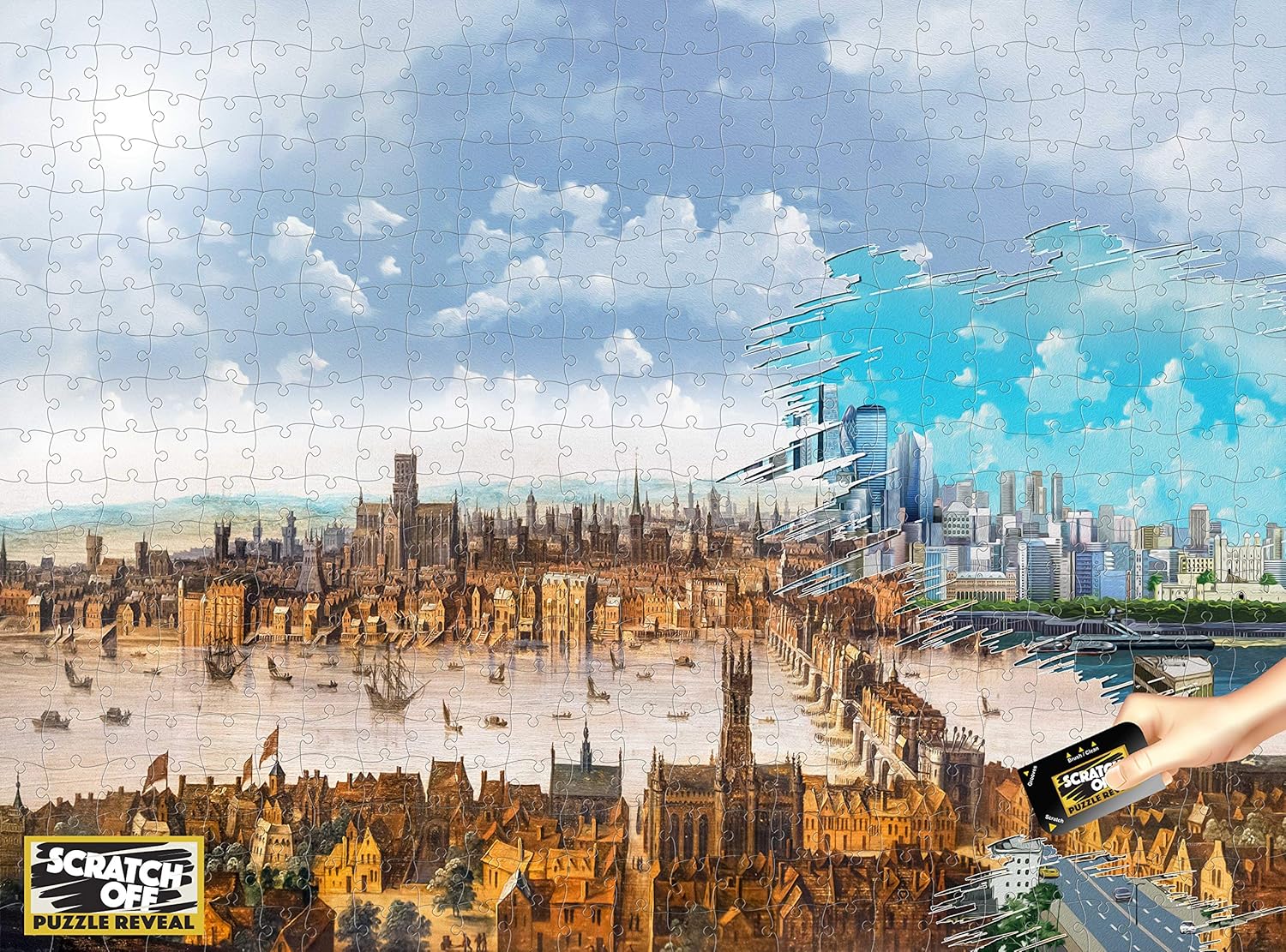 4D Cityscape Puzzle Scratch Off History Puzzle London