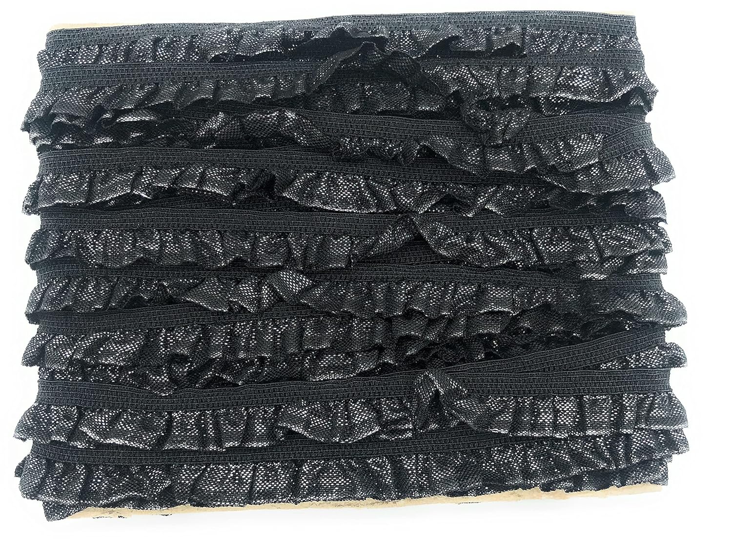 Lace Styles Elastic Frill Glitter PLETTING Ribbon LACE Frill for Edge Decor of Outfits OR