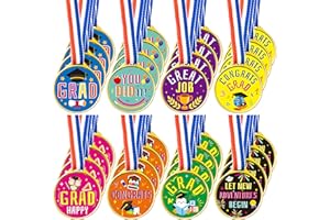 BeYumi 72Pcs Kindergarten Graduation Medals for Kids Bulk Graduation Award Medal with Neck Ribbon Preschool Graduation Medals for Students Graduating Gifts Party Favors Supplies Classroom Rewards