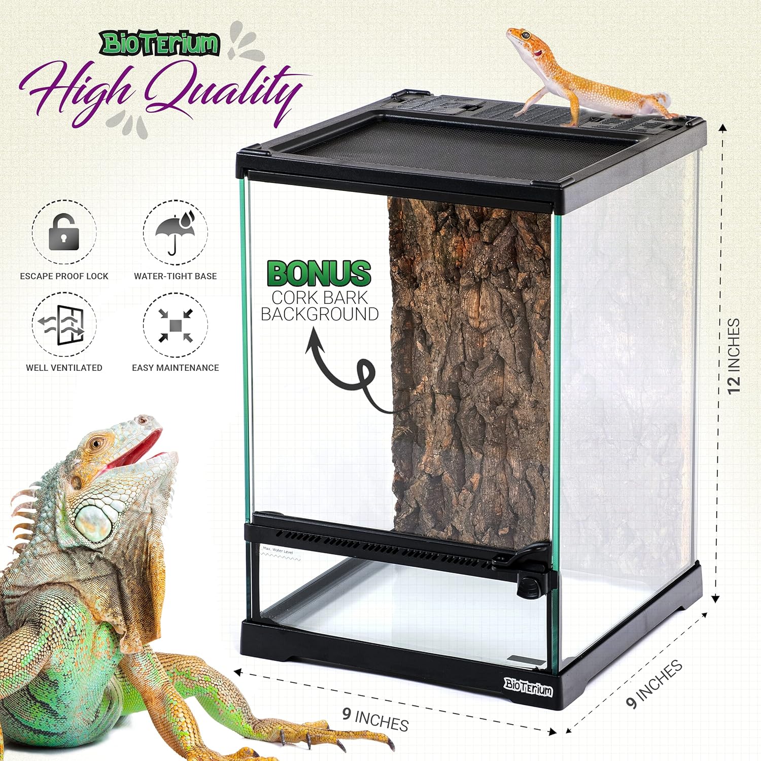 cat proof lizard cage