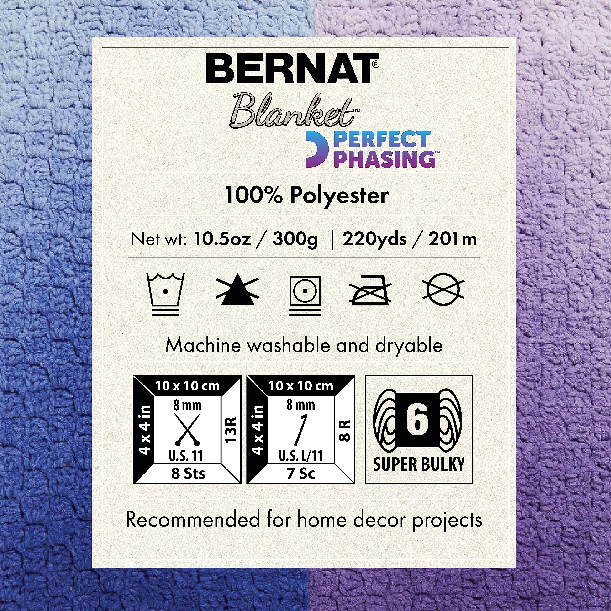 Bernat Blanket Perfect Phasing DEEP Teal Cake Yarn - 2 Pack of 10.56oz/299.37g - 100% Polyester - #6 Super Bulky - 220 Yards for Knitting, Crocheting, Crafts & Amigurumi