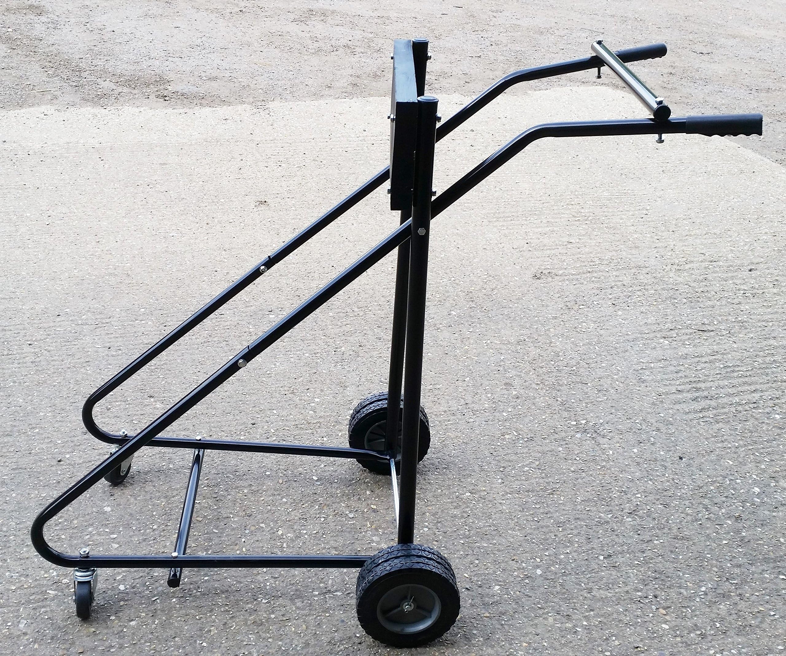 HEAVY DUTY OUTBOARD MOTOR TROLLY ENGINE CARRIER STAND >100KG AUTOBOARD TRANSPORT