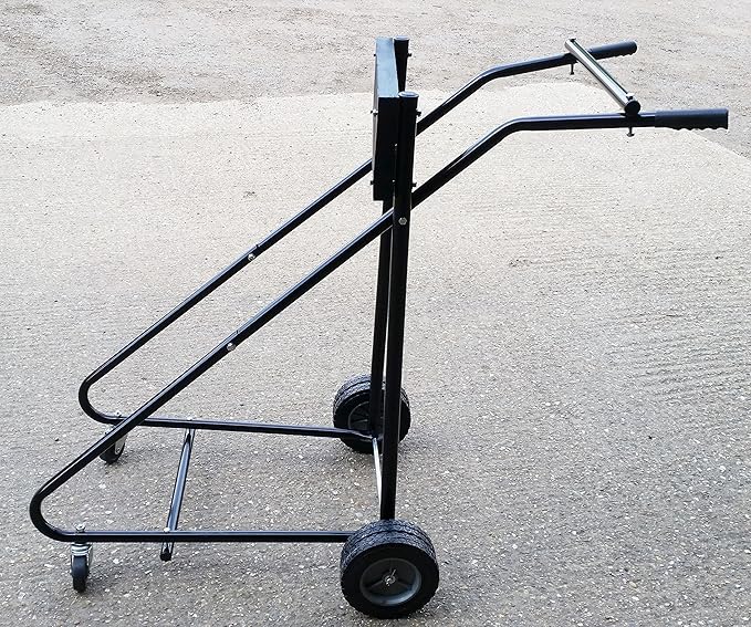 HEAVY DUTY OUTBOARD MOTOR TROLLY ENGINE CARRIER STAND >100KG AUTOBOARD