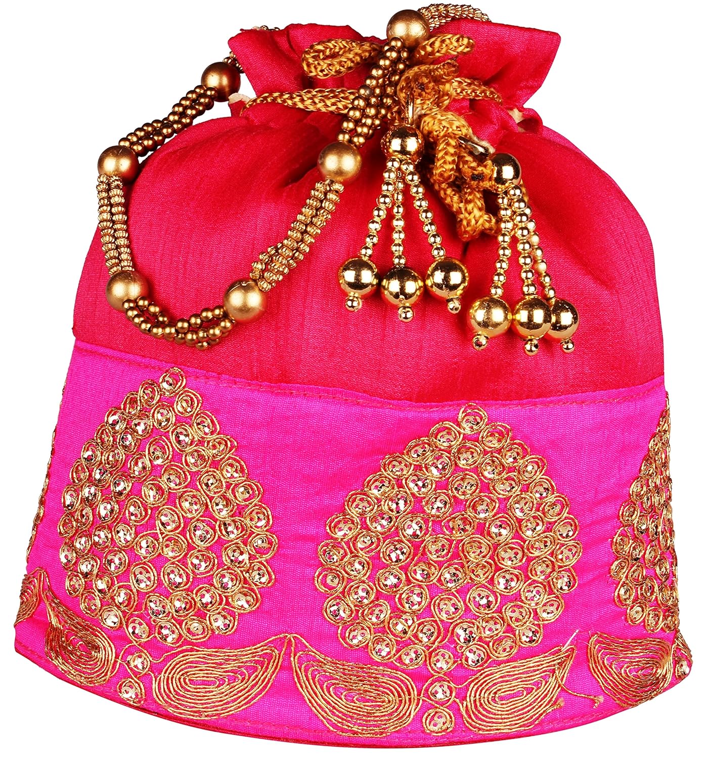 bombay haat women's potli (magenta, bp0002)