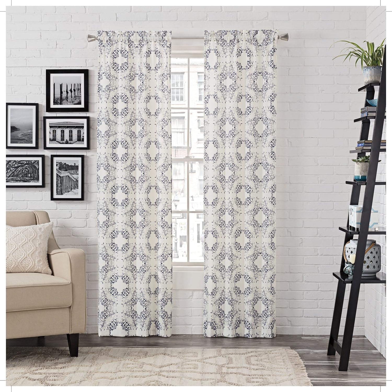 Best indigo curtains for living room