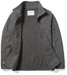 Amazon Essentials Boys' Polar Fleece Full-Zip Mock