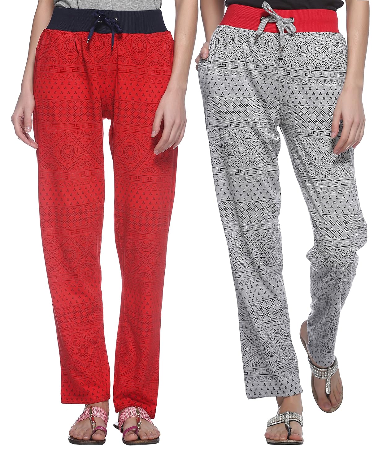 shaun women's cotton track pants (pack of 2)