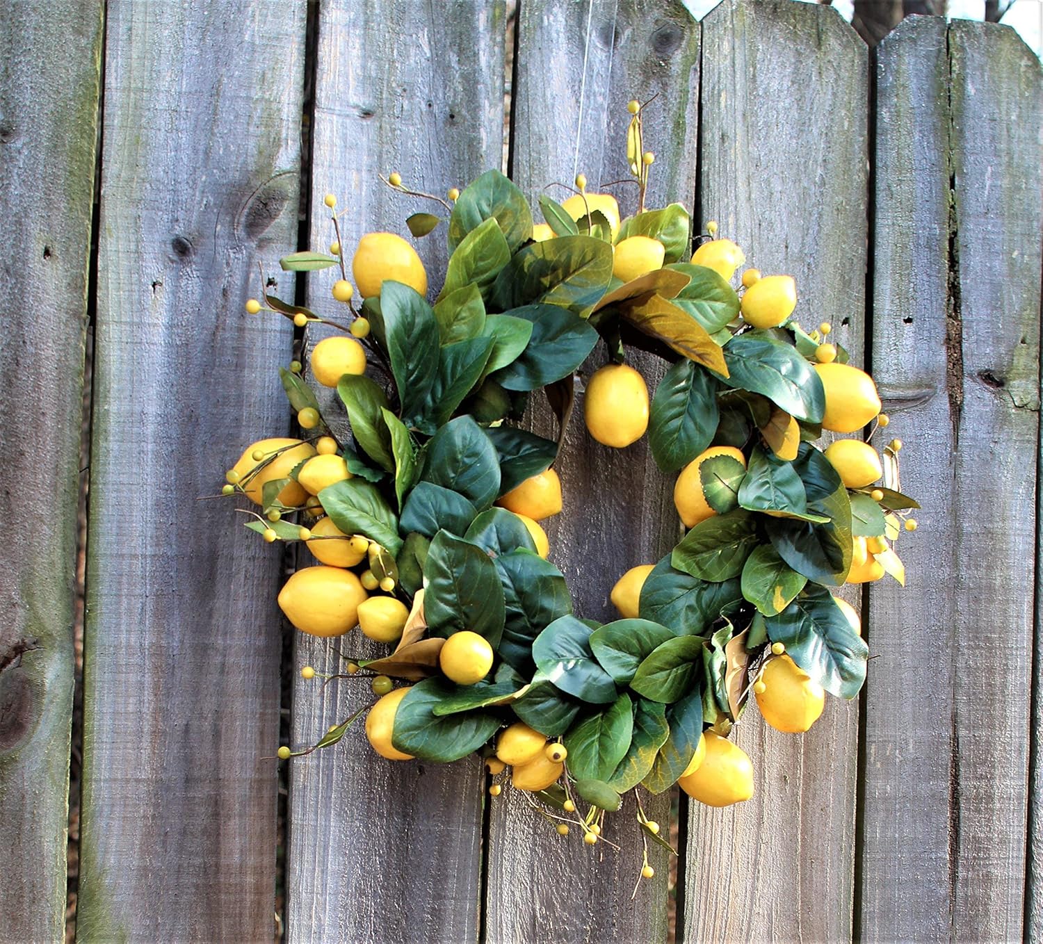 Yellow Lemon wreath, Lemon Wreath,Yellow wreath, berry