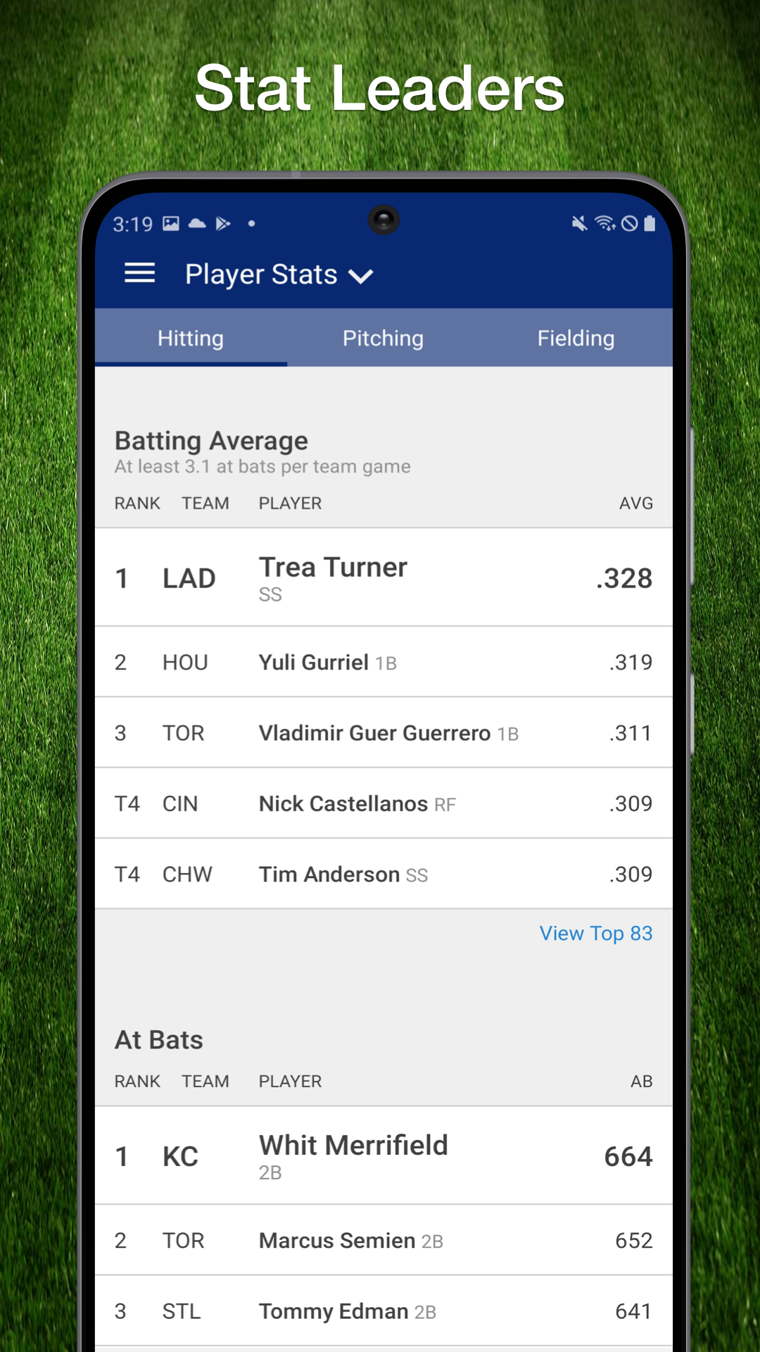 Scores App MLB Baseball Live Scores, Stats, &