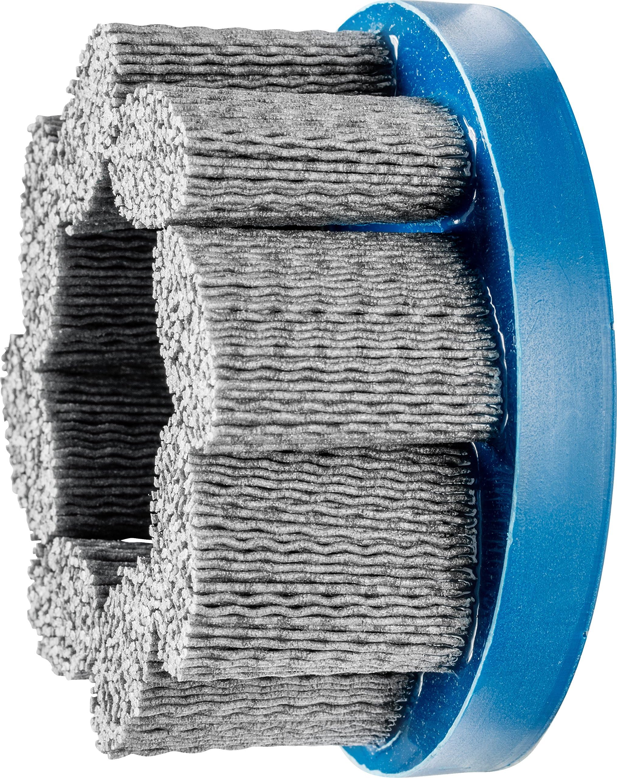 PFERD 83946 M-Brad Standard Density Composite Disc Brush, Silicon Carbide, 4" Diameter, 0.040 Round Filament, 3500 rpm, 120 Grit